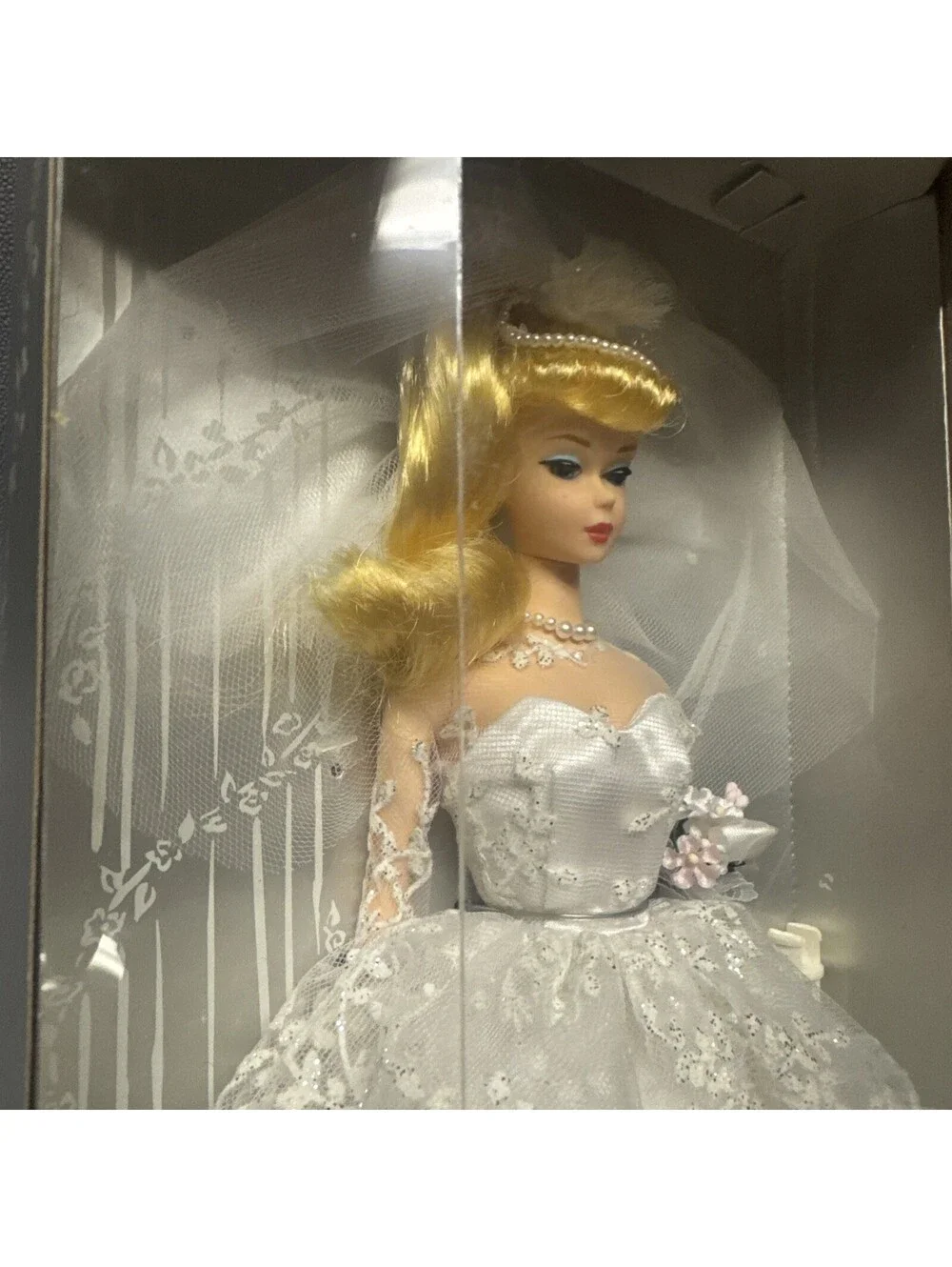 Reproduction 1960 Wedding Day Barbie Blonde Doll 1996 Damaged Box Mattel NRFB
